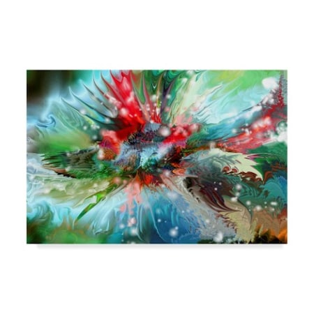 RUNA 'Red Green' Canvas Art,12x19